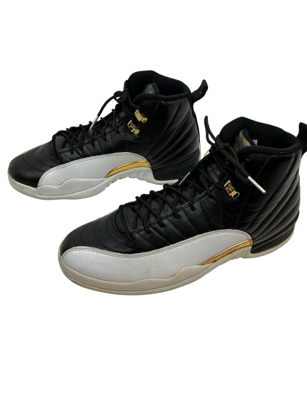 Rare Nike Air Jordan 12 Retro Wings Basketball Shoes Mens 11 Black/White/ Gold L
